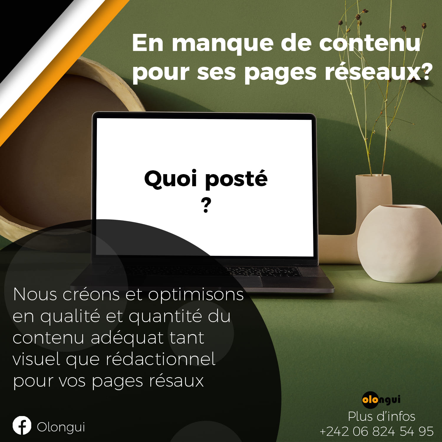 Affiche design graphique Olongui 5